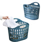 Collapsible Plastic Laundry Basket Folding Washing Clothes Storage Organizer
