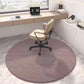 Round Office Chair Mat Anti Slip Floor Protector for Home Office-Brown
