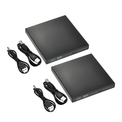 2Pcs USB 2.0 Slim Portable External CD-RW Drive Writer Player