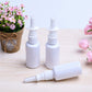 10Pcs 5 ml White PET Refillable Fine Mist Spray Pump Bottles