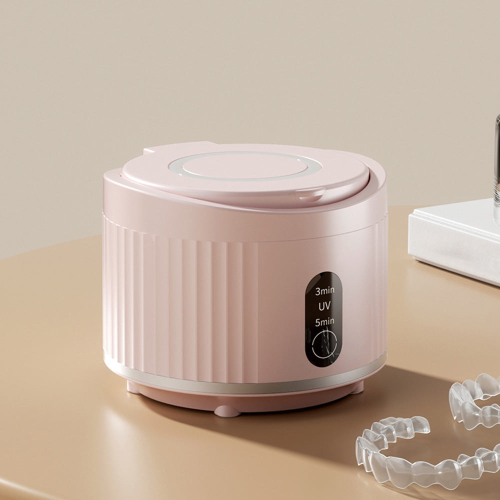 Rechargeable Ultrasonic Retainer Cleaner with 3 Modes for Dentures Jewelry