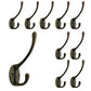 10Pcs Coat Hooks Wall Hooks Mounted Farmhouse Coat Hangers for Bags Caps Keys