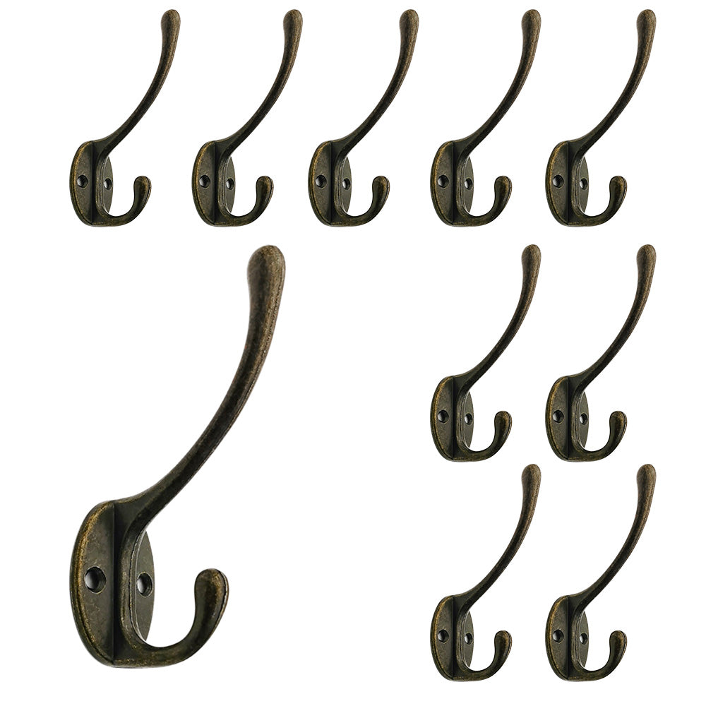 10Pcs Coat Hooks Wall Hooks Mounted Farmhouse Coat Hangers for Bags Caps Keys