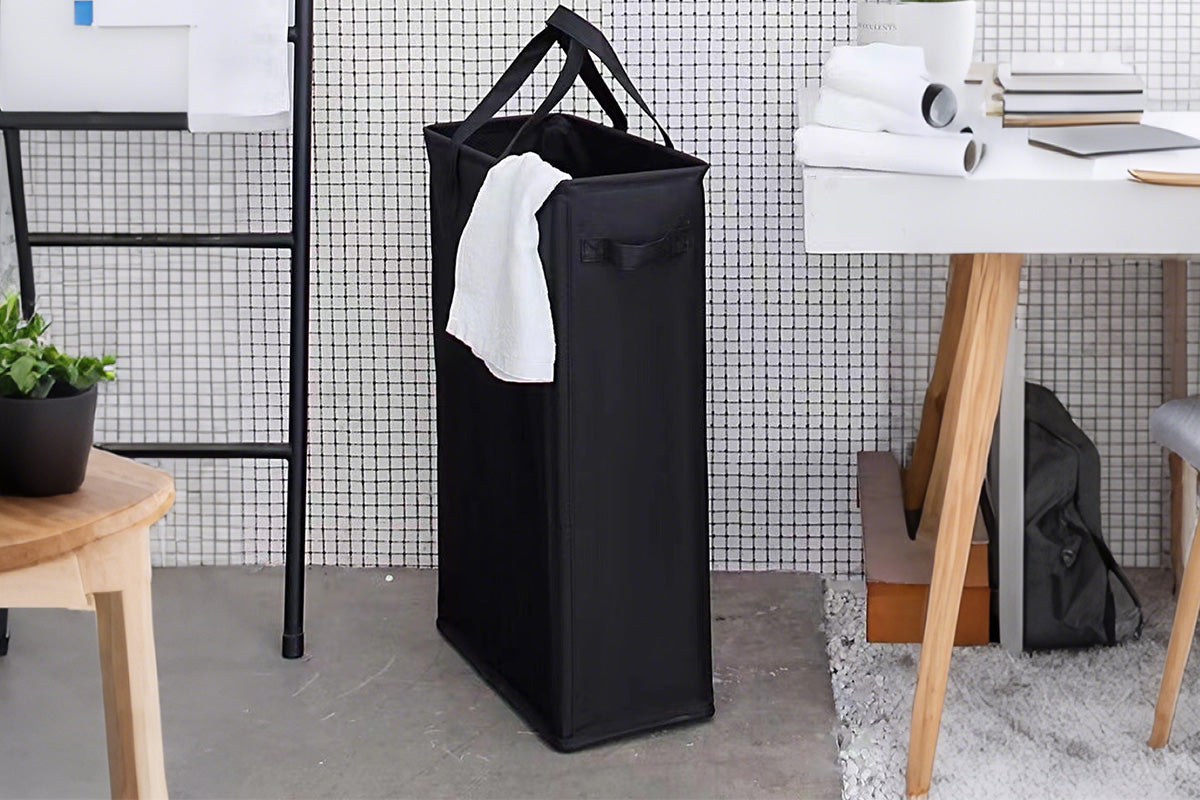 Slim Laundry Hamper Handles Collapsible Laundry Basket Thin Dirty Clothes Basket