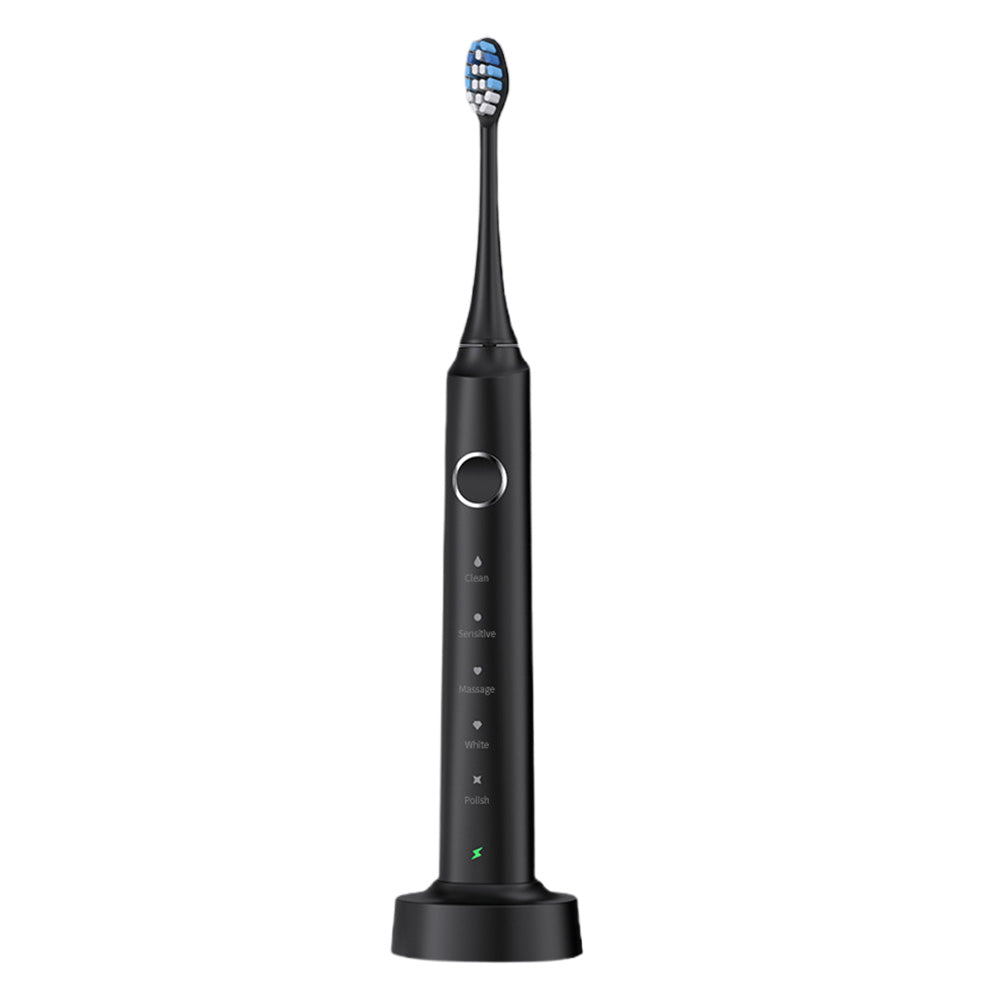 Electric Toothbrush Wireless Charging with 5 Modes 6 Brush Heads and Smart Timer