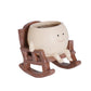 Smiley Face Resin Rocking Chair Pot for Indoor Outdoor Plants