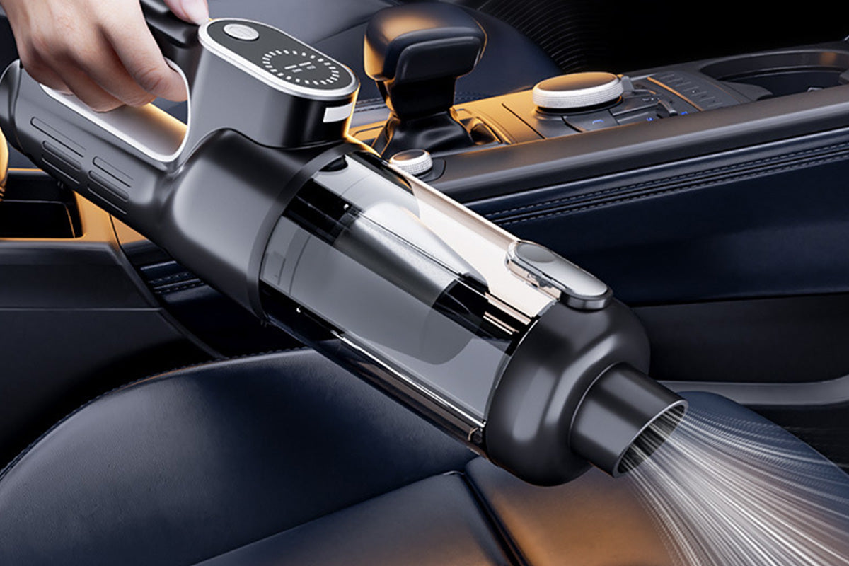 2-In-1 Cordless Car Vacuum and Air Duster Handheld Vacuum Cleaner with LED Light