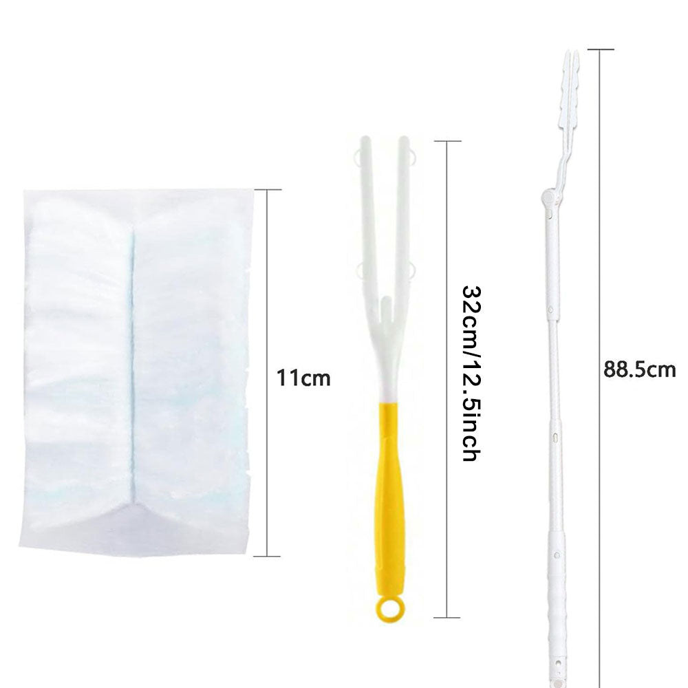 30Pcs Duster Refills With Handles Disposable Duster Refills