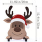 Christmas Fence Peeker Decoration Metal Xmas Outdoor Garden Fence Sign
