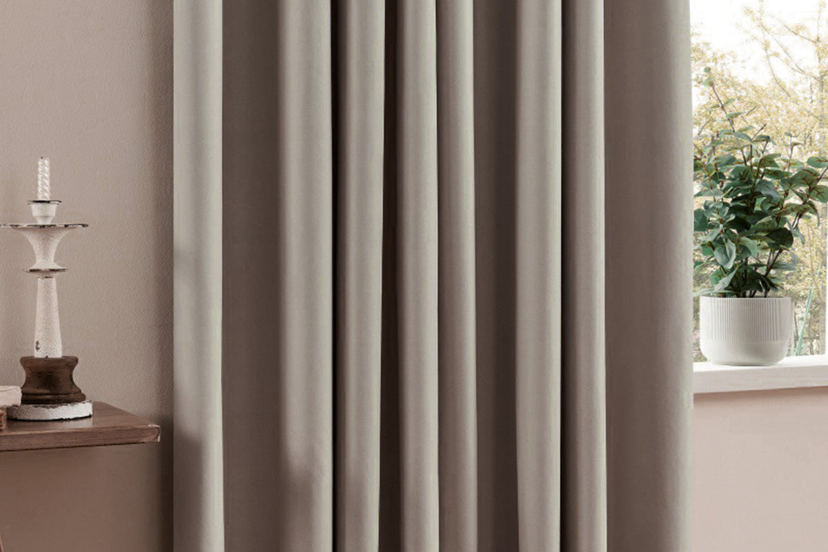 100 Percent Blackout Curtain Panel with Black Liner Heat & Light Blocking Drapes