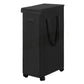 65L Laundry Basket with Wheels Lid Handle Foldable Dirty Clothes Basket for Home Dorm