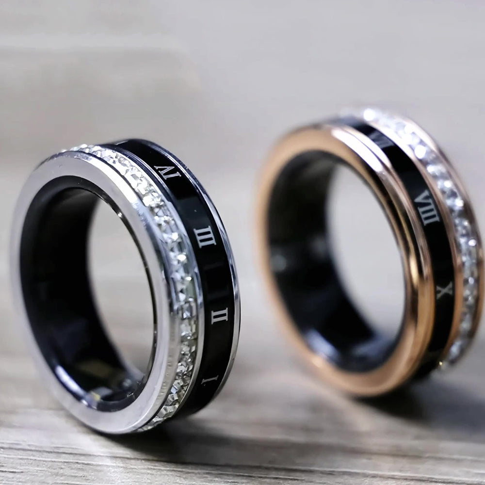 Smart Fitness Ring Health Rings Fitness Tracker Ring with Heart Rate Sleep Monitoring-Rose Gold