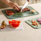 3 PCS Plastic Cutting Board Set with Hanging Loop Non Slip PP Chopping Board for Home