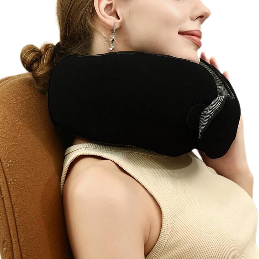 Memory Foam Travel Neck Pillow for Airplane Cars Home Comfort Support