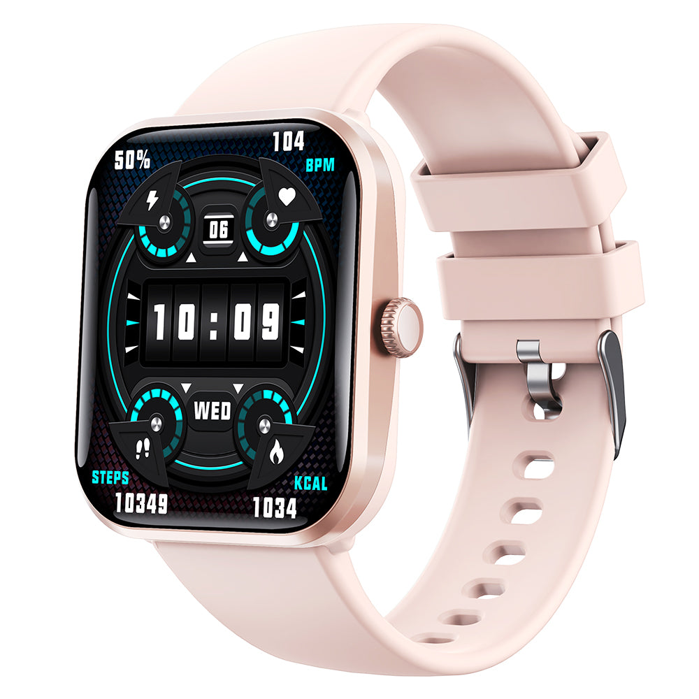 Water-Resistant Bluetooth Smart Watch for Android iOS with Silicone Watch Strap