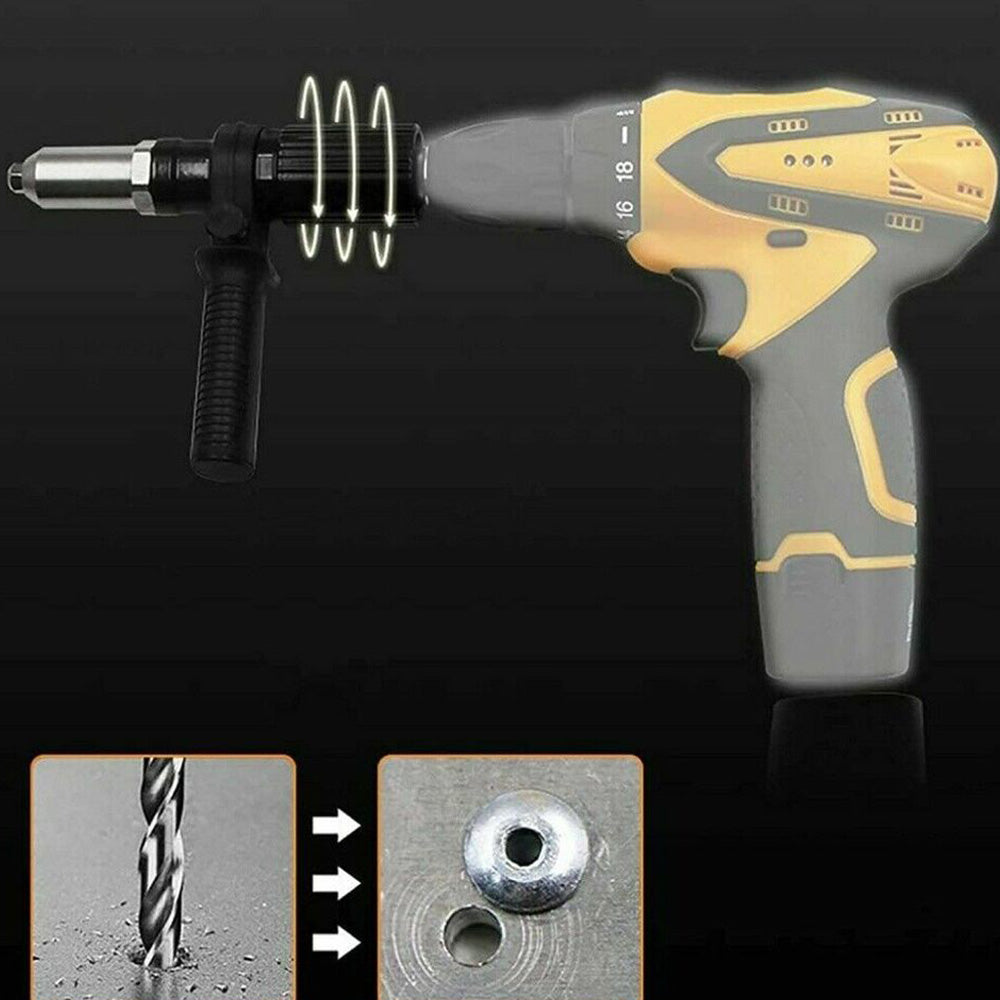 Pop Rivet Gun Tool Riveting Gun Adapter High Hardness 2.4mm 3.2mm 4.0mm 4.8mm for Cordless Drill