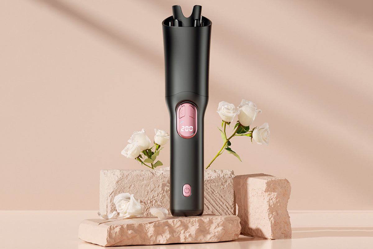 Automatic Curling Iron with 3 Temperatures Curling Iron 2-Way Rotation for Hair Styling