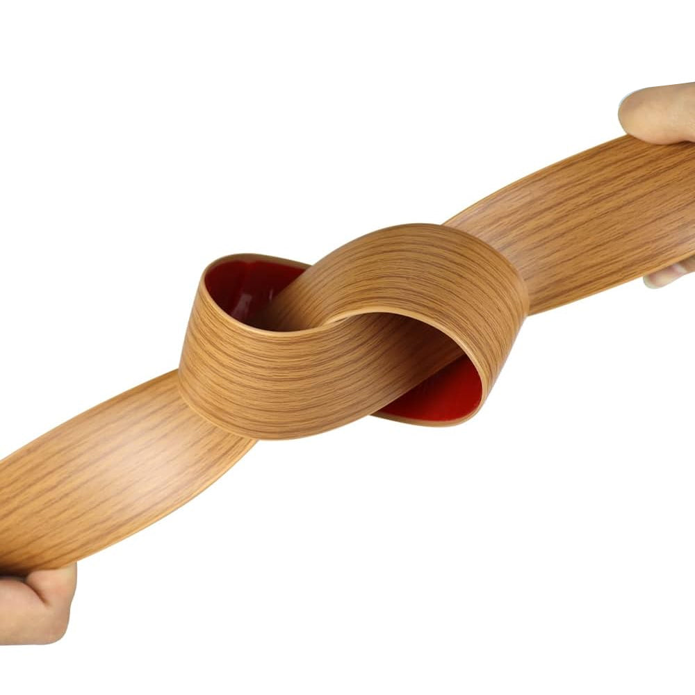 2Pcs 1M Length Self Adhesive Floor Transition Strip Elegant Wood Grain Design