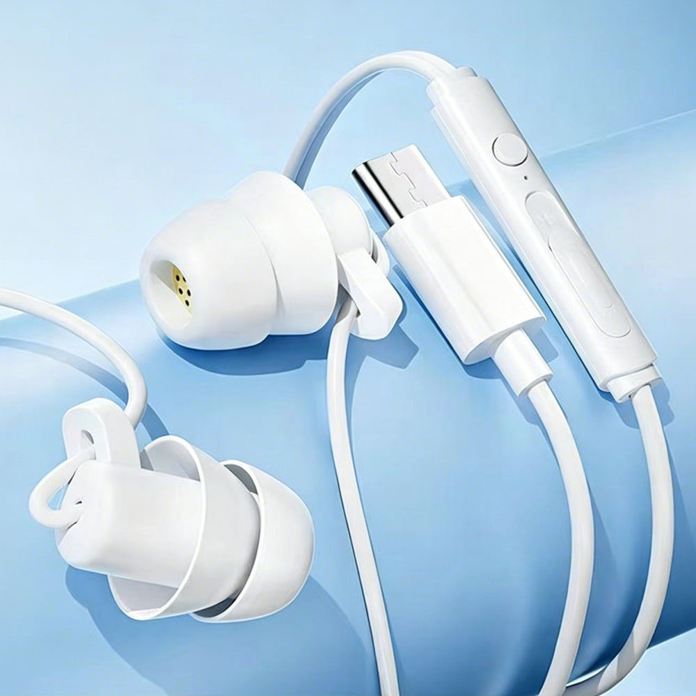 Wired Sleep Headphones in Ear Ultra Lightweight for Side Sleeper with Type C