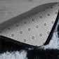 Soft Plush Shaggy Rug Checkered Thickened Non Slip Carpet for Living Room Bedroom
