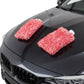 2PC Microfibre Wash Mitt Car Detailing High Density Long Pile Scratch Free Mitt with Elastic Cuff