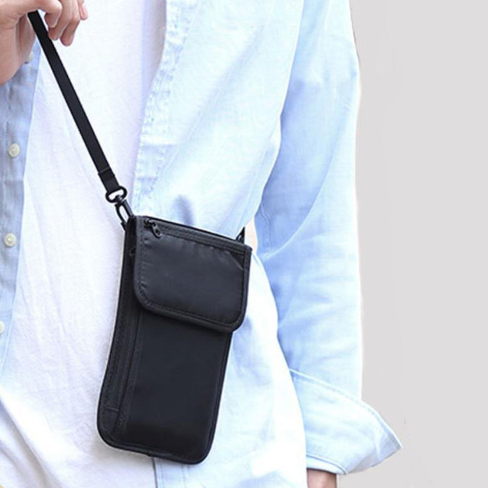2Pcs RFID-Blocking Travel Anti-Theft Security Crossbody Bag