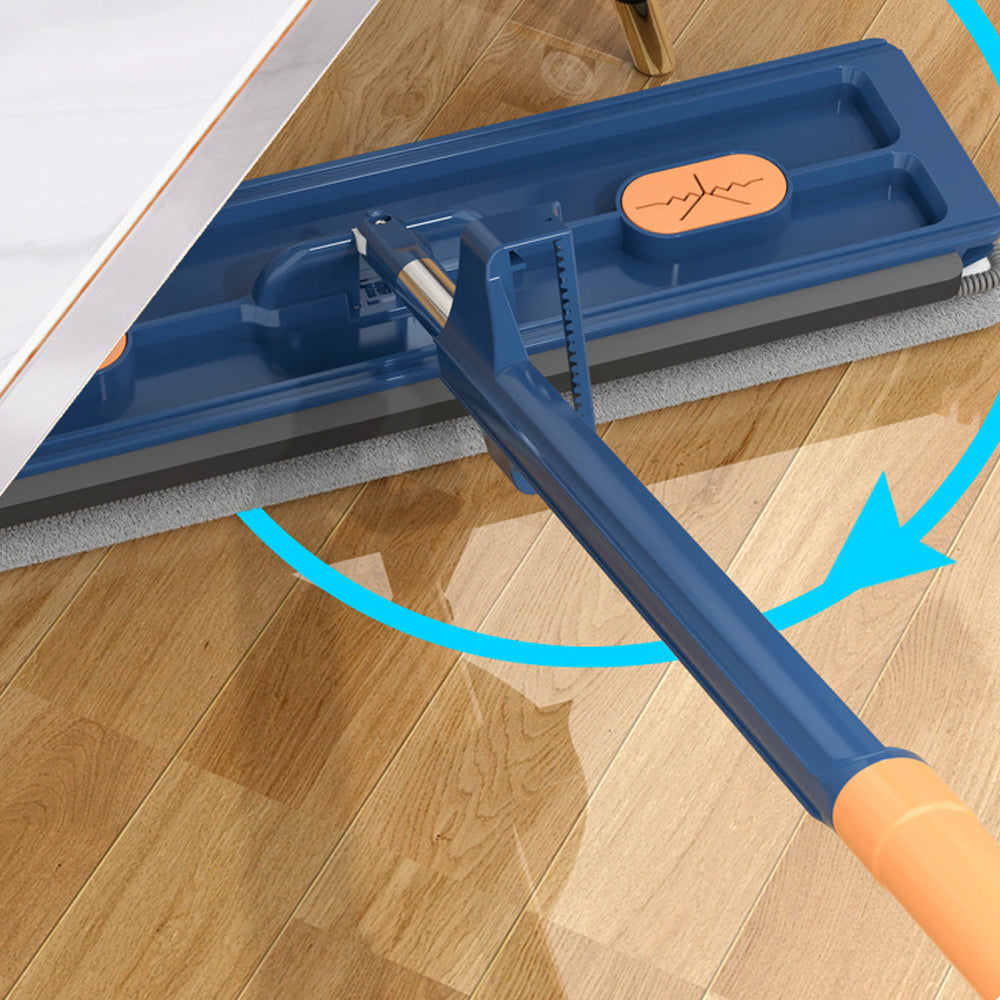 360 Degree Rotatable Adjustable Flat Mop with 2 Washable Pads