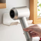 2PCS Wall Mounted Hair Dryer Holder with Cord Organizer Adhesive Blow Dryer Storage Rack