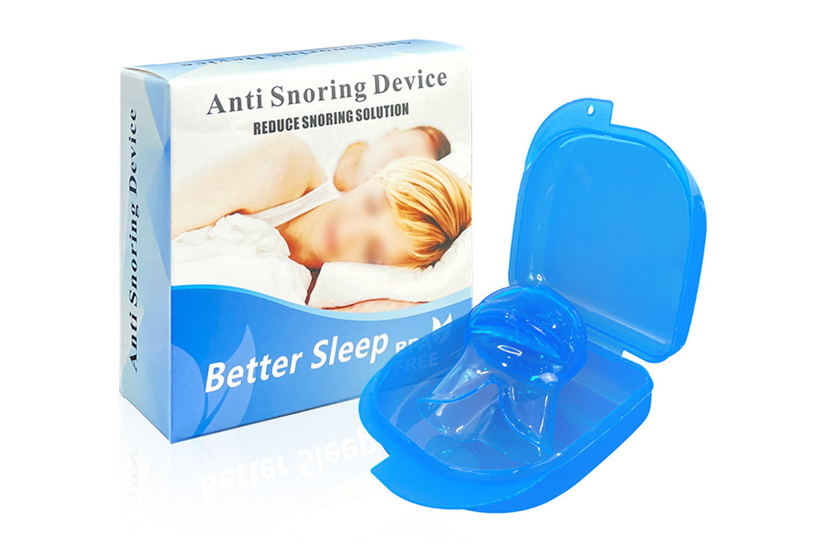 Anti Snoring Tongue Sleep Aid Mouthpiece with Storage Case