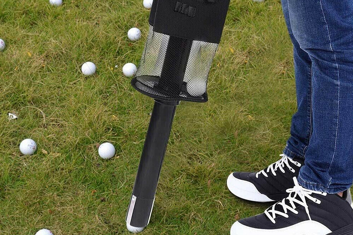 Golf Ball Retriever Portable Pocket Shag Bag Can Hold Up to 70 Balls