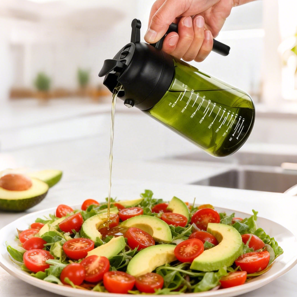 Oil Sprayer Bottle 470ml Glass for Cooking Olive Oil Dispenser Kitchen Gadgets