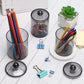 4 Pack Round Cotton Swab Holder with Lid Cleaning Floss Container