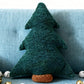 Christmas Tree Shaped Plush Pillow Soft Decorative Cushion for Holiday Home Decoration