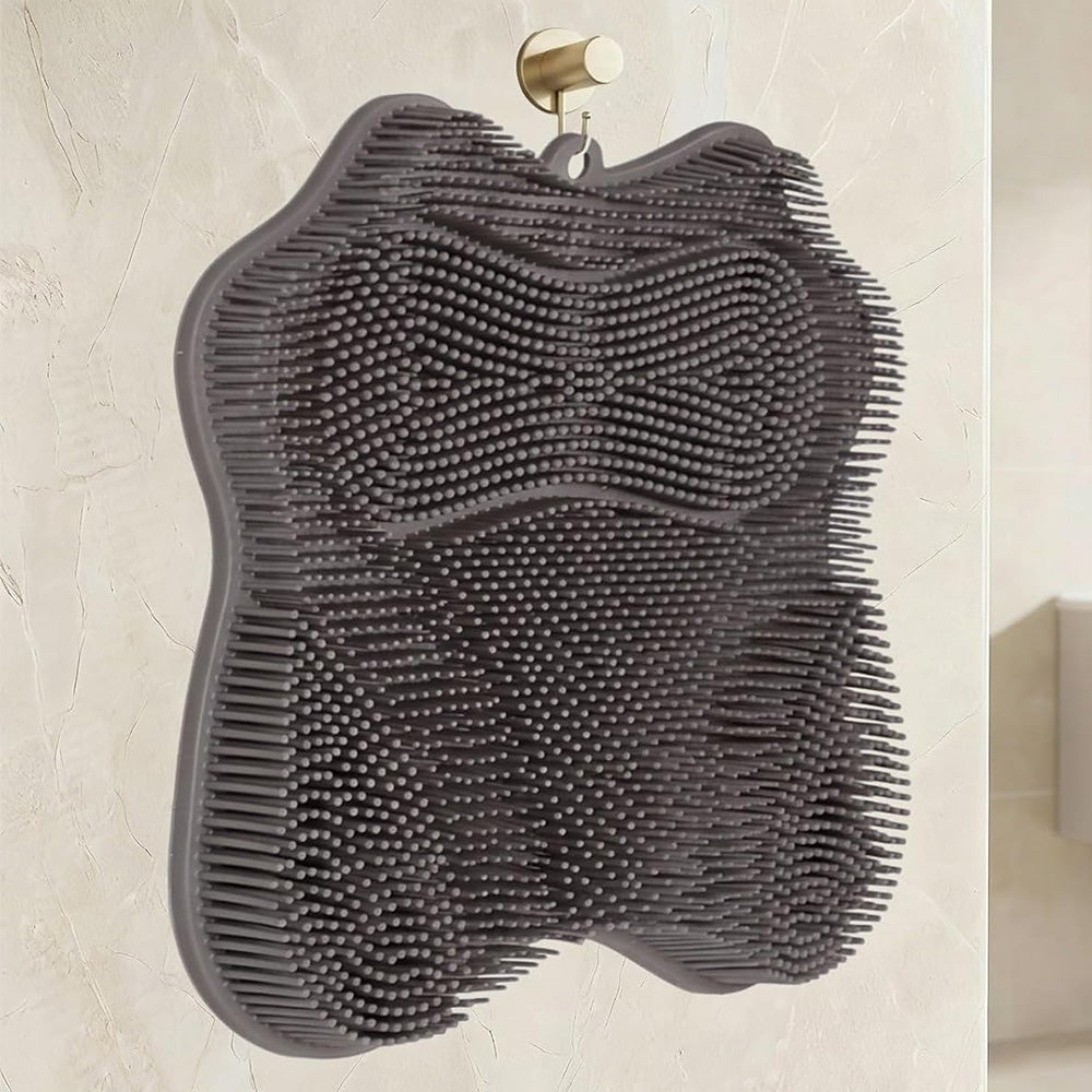 30x28cm Non Slip Suction Back and Foot Cleaning Mat for Showers