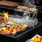 2Pcs Stainless Steel Smoking Wood Chip Barbecue Tool Box