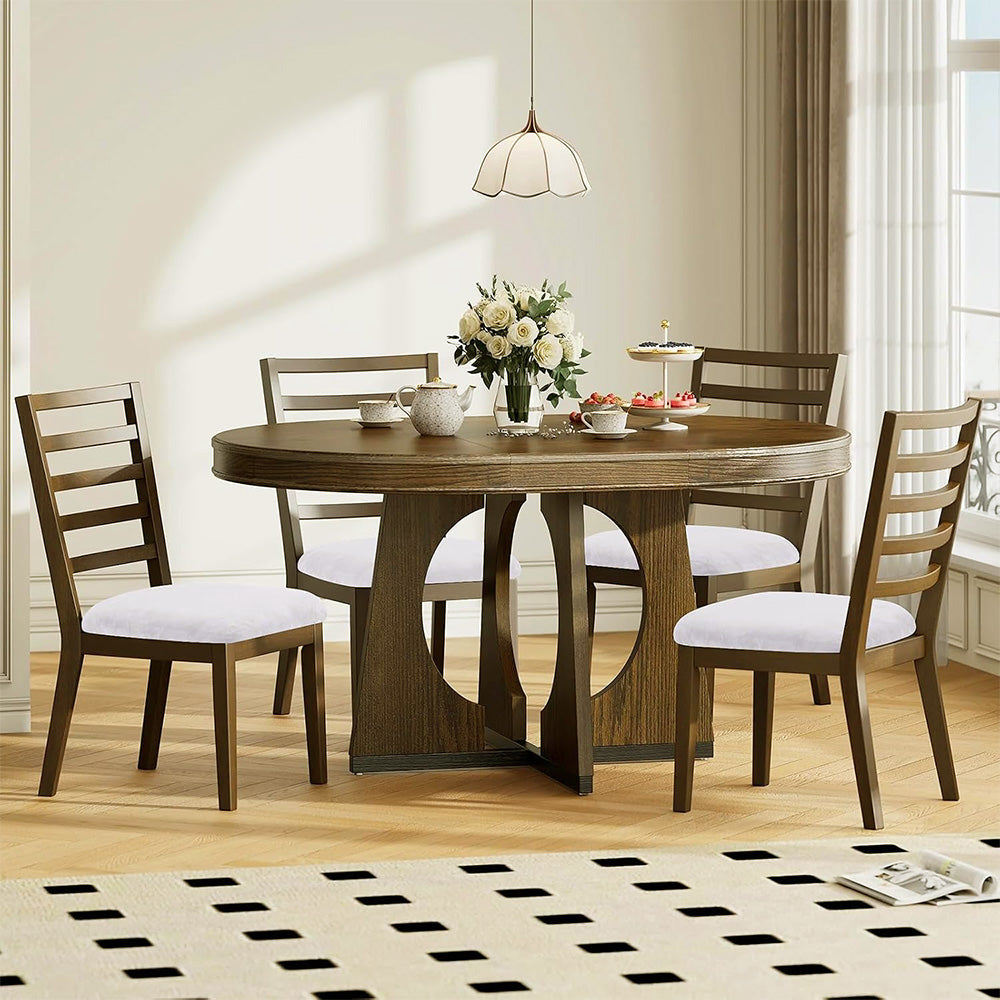 4 Piece Stretch Removable Dining Chair Seat Cushion Slipcovers for Decor