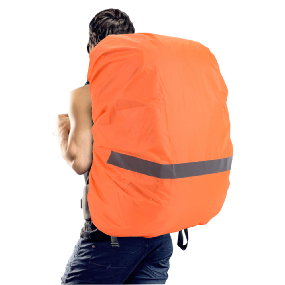Water-Resistant Outdoor Backpack Rain Cover with Reflective Strip