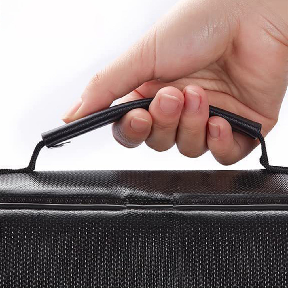 Water Resistant Document Storage Bag with Password Lock and Handle