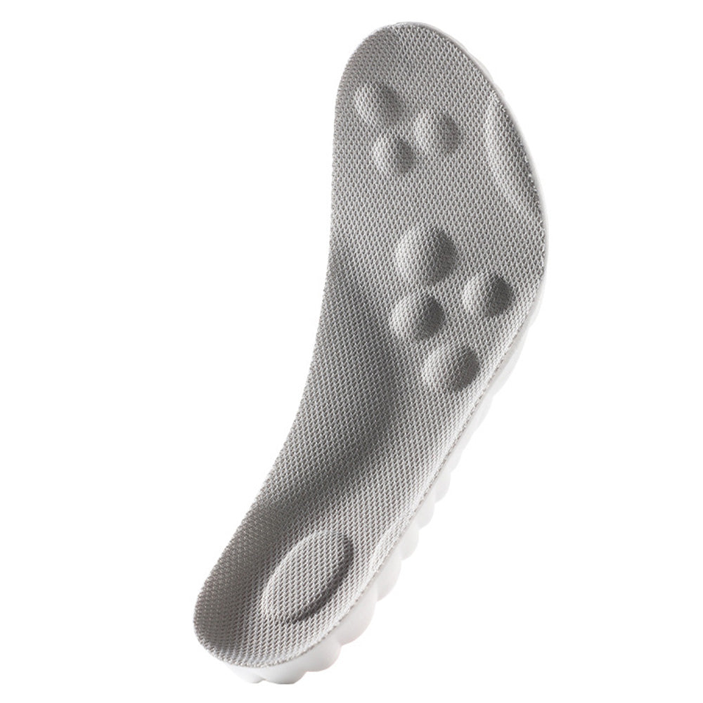 Pair of 4D Cloud-Soft Cushioning Insoles-Grey
