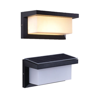 Outdoor Square Solar Light Control Wall Light