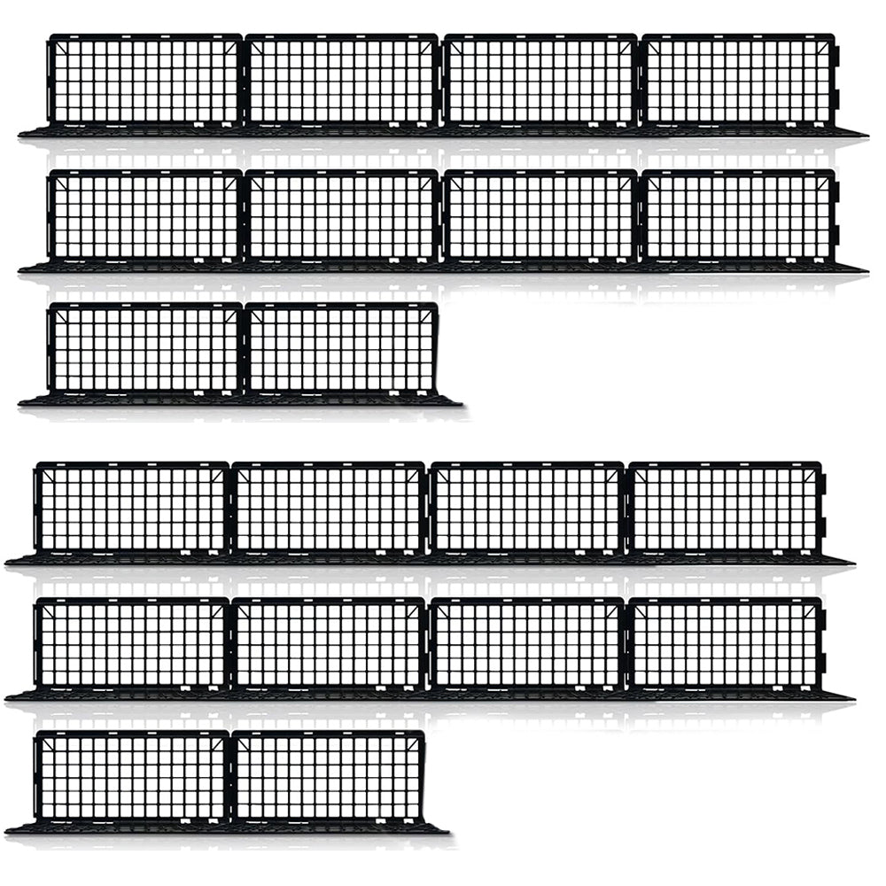 20Pcs Under Bed Blocking Fence Detachable Fruit Basket