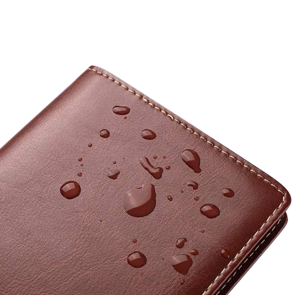 Portable Leather Business Card Holder Album 120-Slot Capacity