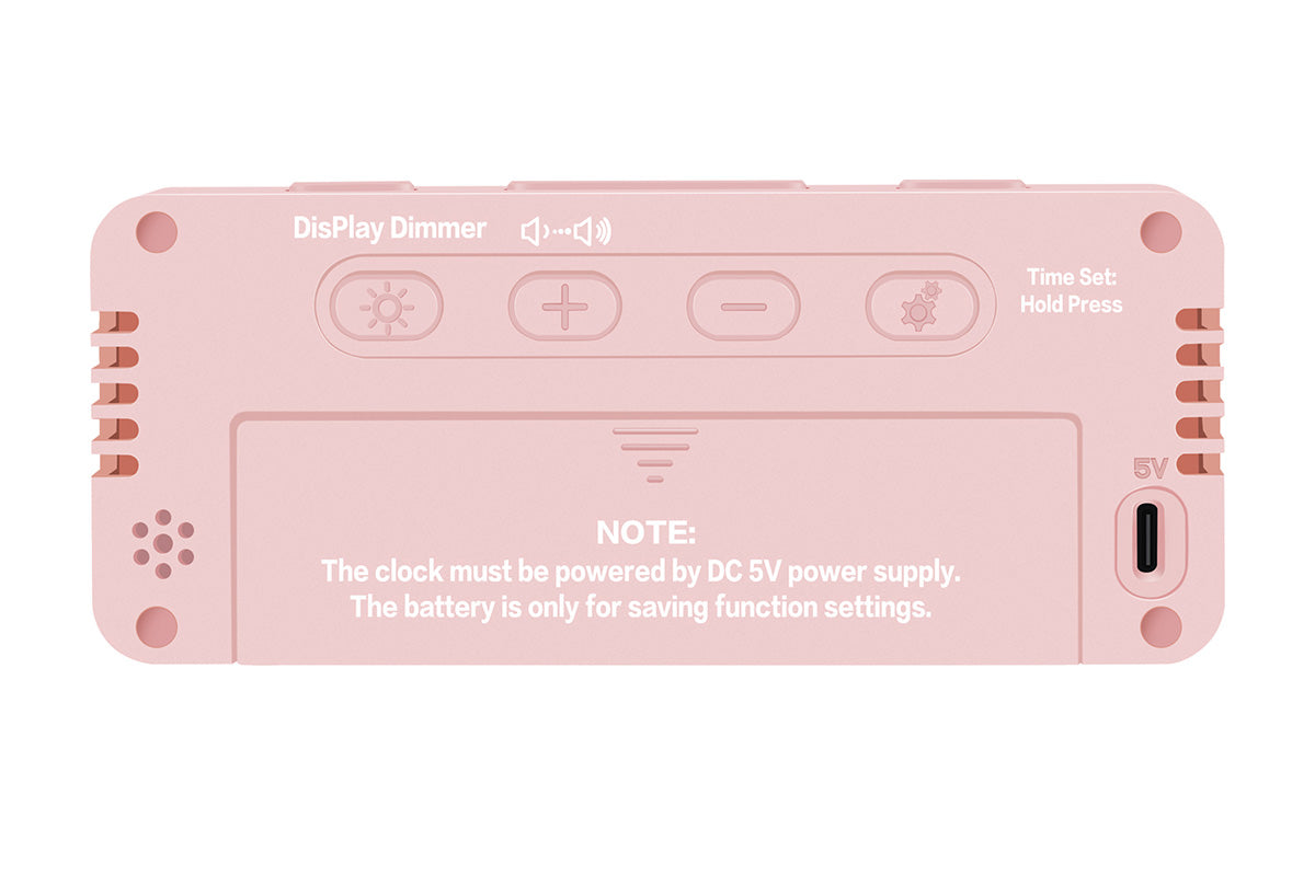 Small Digital Alarm Clock with 6 Dimmers and 5 Alarm Volumes for Bedrooms