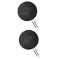2Pcs 32cm Silicone Splatter Screen Guard Oil Grease Pan Lid for Frying Pan