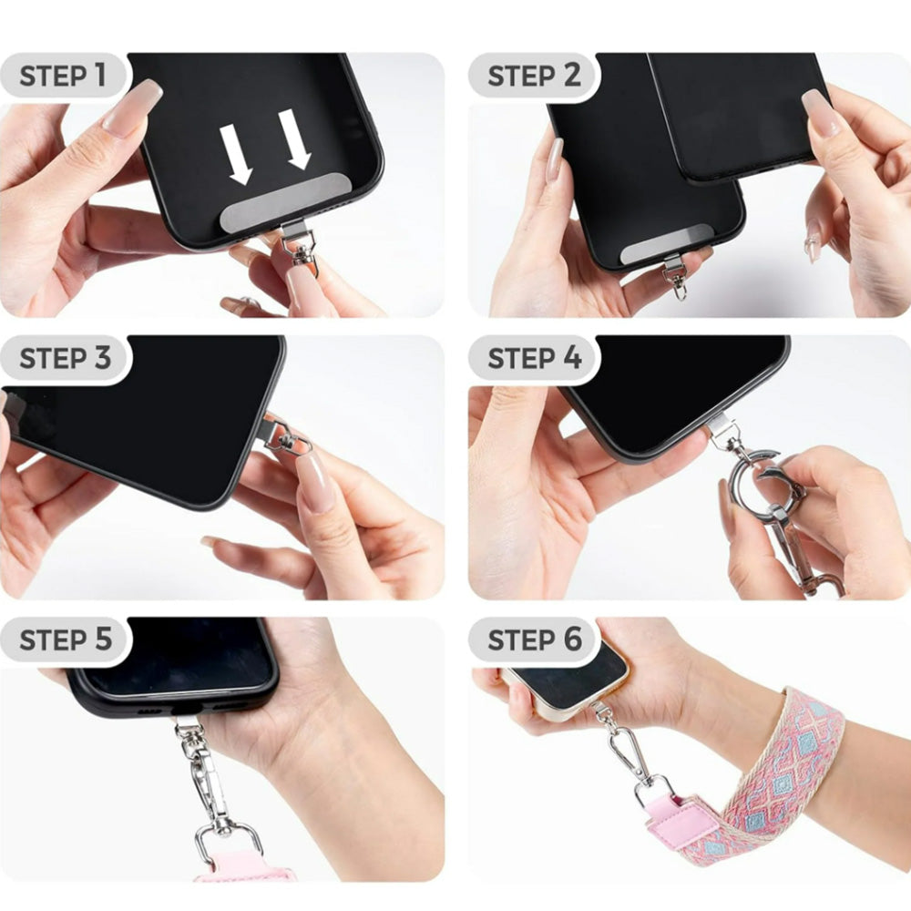 2XPhone Lanyard Clip and Go Strap for Phone with Wallet Crossbody