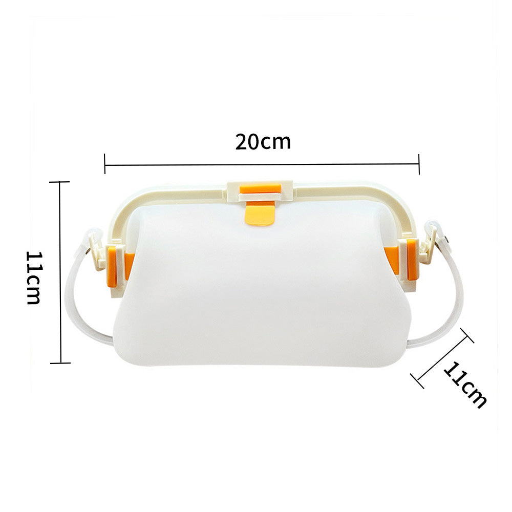Water-resistant Foldable Silicone Beach Bag with Handle for Camping Seaside