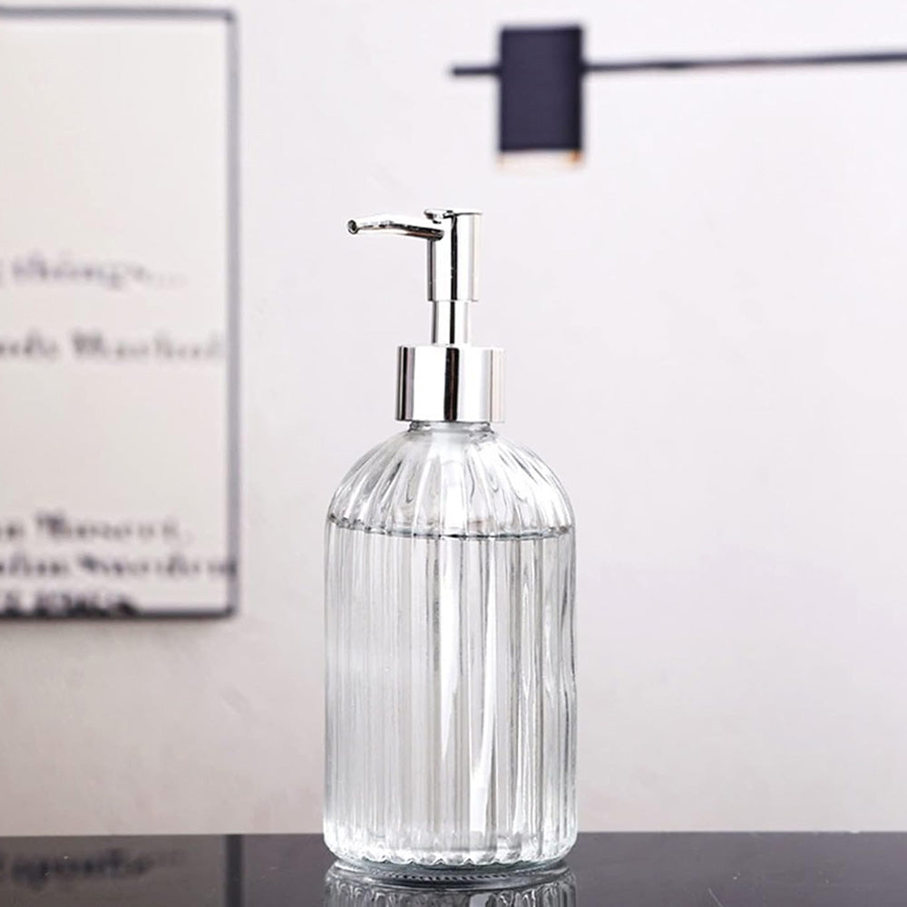 450ml Glass Soap Dispenser for Kitchen Bathroom