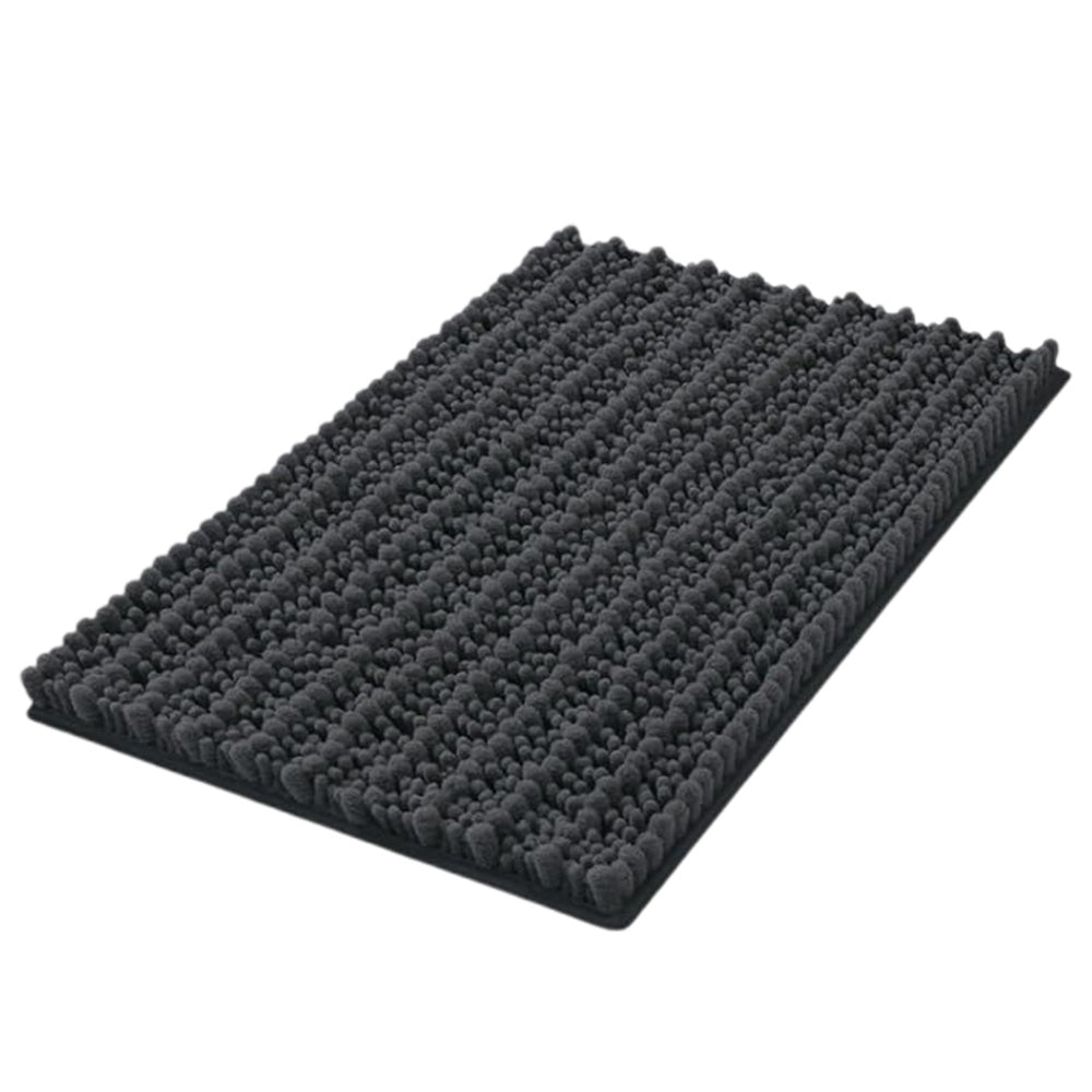 Chenille Fabric Bathroom Rugs Mat With Non Slip Rubber Backing Home Decor Accessories
