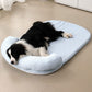 Pet Cooling Mat Memory Foam Cooling Fabric Dog Crate Bed with Pillow