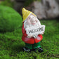 Mini Resin Dwarf Gnome Statue for Table and Garden Ornaments